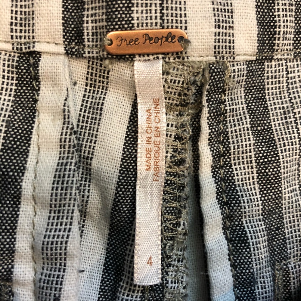 Free People Linen Tie Shorts - Picture 3 of 5